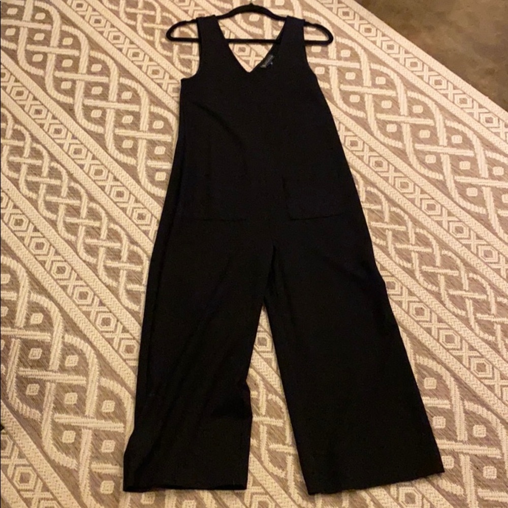Bobeau Black Knit Jumpsuit.